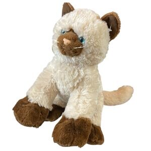 Build-A-Bear Promise Pets Siamese Cat Plush Brown Cream Blue Eyes Stuffed Animal